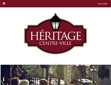 Tablet Screenshot of heritagecentreville.com